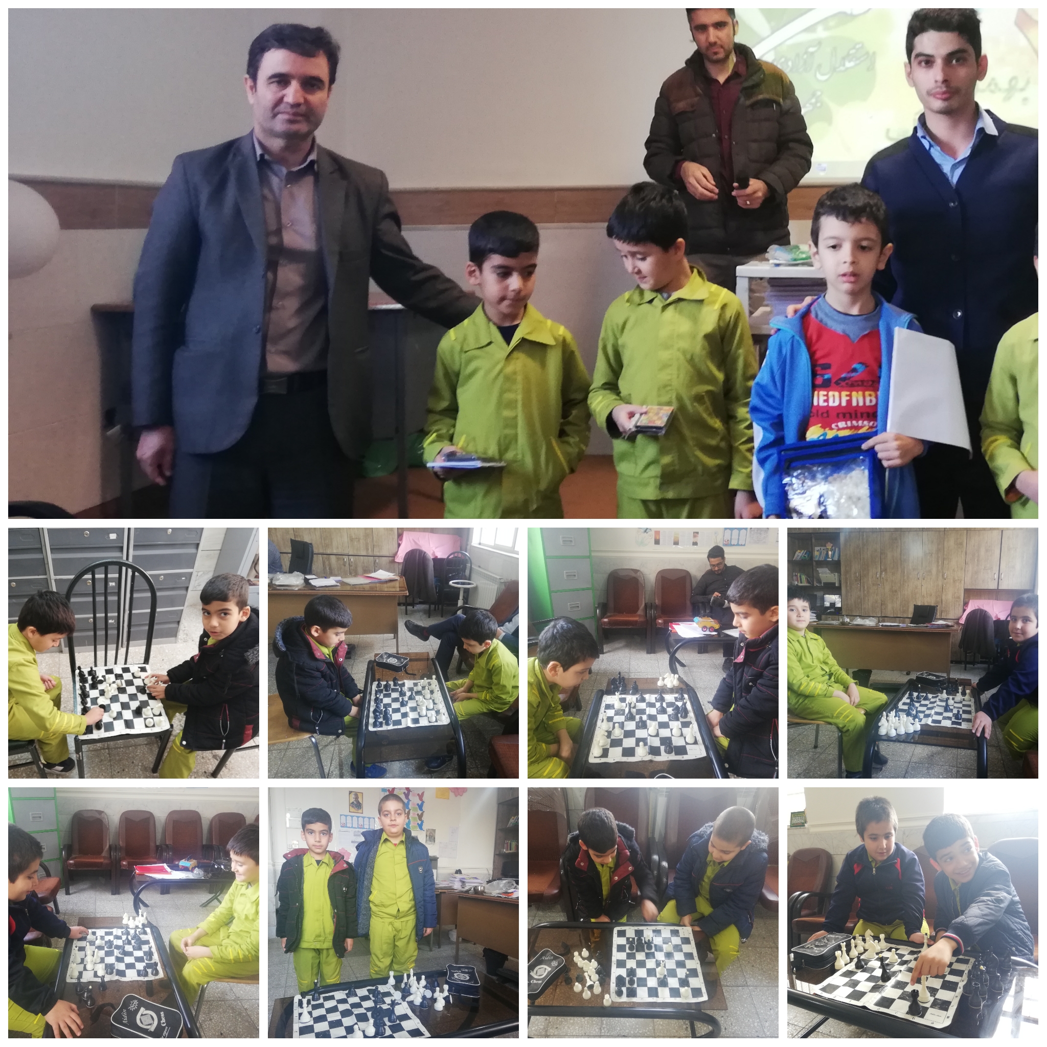  تقدیر و اهدای جوایز به نفرات اول تا سوم مسابقات شطرنج درون مدرسه به مناسبت دهه فجر